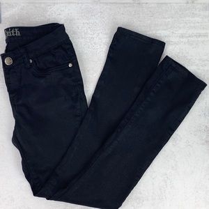Blue Faith Size 7/8 Black Skinny Leg Jeans